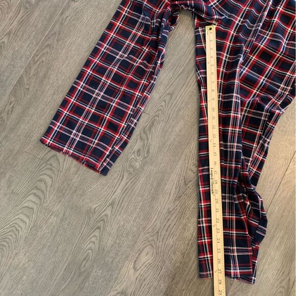 Nautica Flannel Pajama Pants Men’s M Red White Blue Plaid Pockets. - Picture 11 of 13